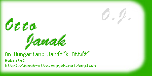 otto janak business card